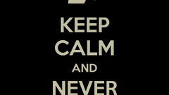 dark black Keep Calm and