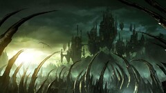 dark fantasy sky fantasy city Rise of Legends