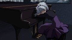 darker than black Anime anime girls yin piano