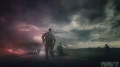 dayz dust PC gaming video game art sky road digital art