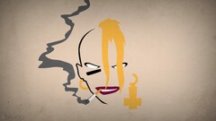 dc comics Anime tank girl Minimalism blo0p Simple Background