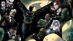 dc comics Batman comic art joker the riddler mr freeze two-face