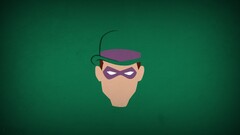 dc comics hero the riddler villains blo0p green background