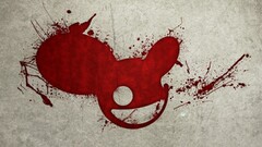 deadmau5 digital art artwork red texture Music grunge