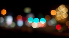 depth of field bokeh lights night