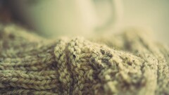 depth of field macro blurred wool