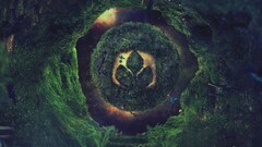 Desktopography Green digital art nature