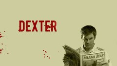 dexter morgan TV sepia newspapers blood stains