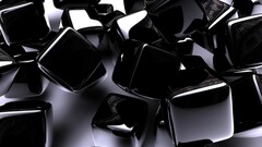 digital art abstract 3D Blocks dark render cgi 3d Cube