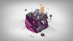 digital art abstract Minimalism surreal Simple Background