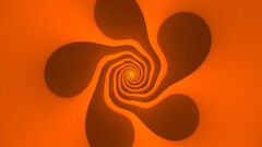 digital art abstract orange