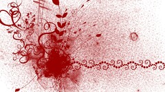 digital art abstract red shapes