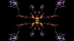 digital art abstract symmetry shapes