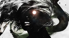 digital art abstract Vampires Alex Cherry glowing eyes artwork