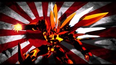 digital art Anime flag