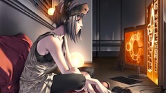 digital art anime girls computer Anime ubuntu