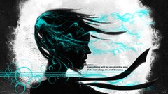 digital art anime girls face Typography Profile fantasy girl