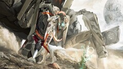 digital art Anime mech