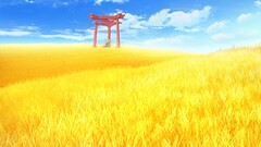 digital art artwork field sky asian architecture