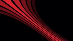 digital art black background Simple Background red lines