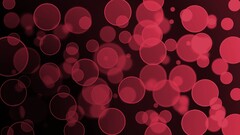 digital art bokeh circle red