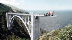 digital art Bridge vehicle truck