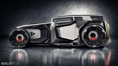 digital art Car carbon fiber hotrod
