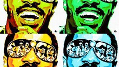 digital art Celebrity singer sunglasses vintage Green face