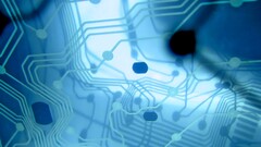 digital art circuits Technology cyan