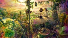 digital art colorful children fantasy art