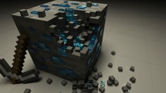 digital art Cube video games 3d 3D Blocks PC gaming render cgi