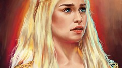 digital art Daenerys Targaryen game of thrones fan art TV series