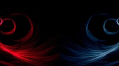 digital art fire ice abstract shapes swirls Simple Background