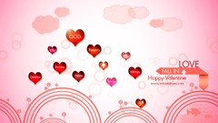 digital art Heart (Design) pink background