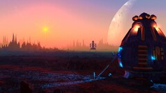 digital art landscape astronaut