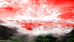 digital art landscape sky nature