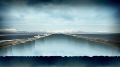 digital art landscape sky