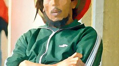 digital art painting bob marley Men singer Celebrity