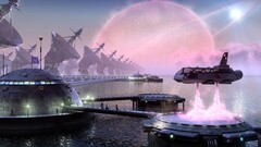 digital art planet science fiction