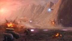 digital art science fiction futuristic battle