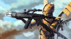 digital art science fiction weapon