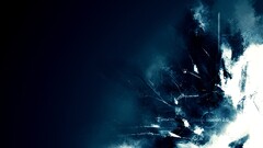 digital art shapes dark Simple Background