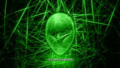 digital art skull alienware