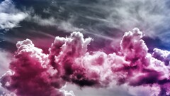 digital art sky Photoshop colorful clouds