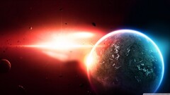 digital art space art planet