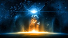 digital art space art Space planet