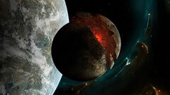 digital art Space planet space art