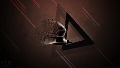 digital art triangle Birds abstract Animals
