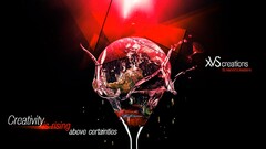 digital art Typography red