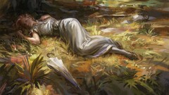 digital art Women umbrella artwork